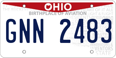 OH license plate GNN2483