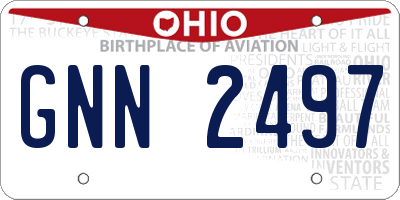 OH license plate GNN2497