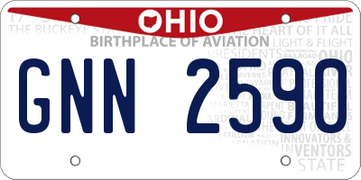 OH license plate GNN2590