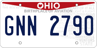 OH license plate GNN2790