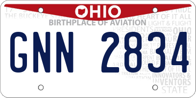OH license plate GNN2834