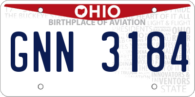 OH license plate GNN3184