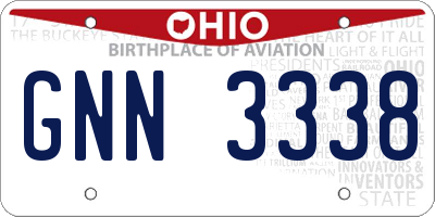 OH license plate GNN3338