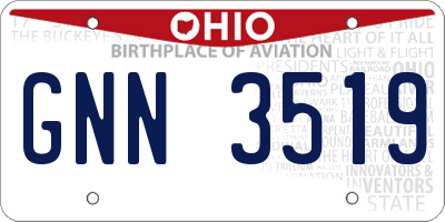 OH license plate GNN3519