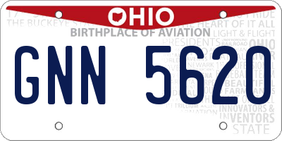 OH license plate GNN5620