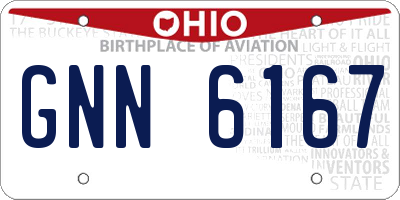 OH license plate GNN6167