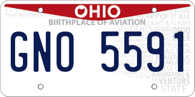OH license plate GNO5591
