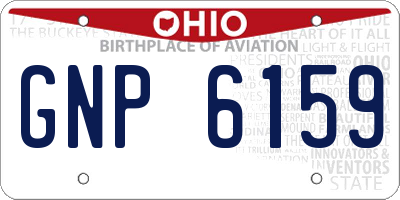 OH license plate GNP6159