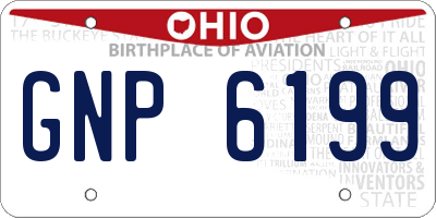 OH license plate GNP6199