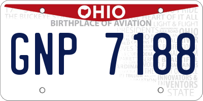 OH license plate GNP7188
