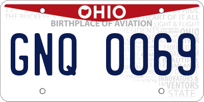 OH license plate GNQ0069