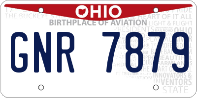 OH license plate GNR7879