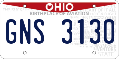 OH license plate GNS3130