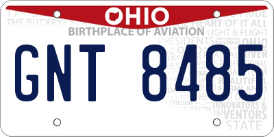 OH license plate GNT8485