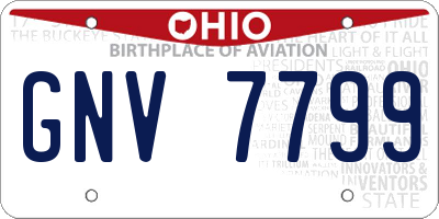 OH license plate GNV7799