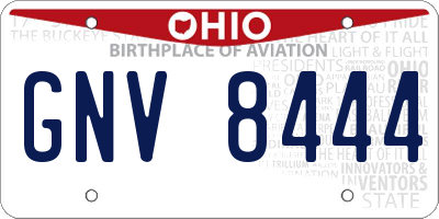 OH license plate GNV8444