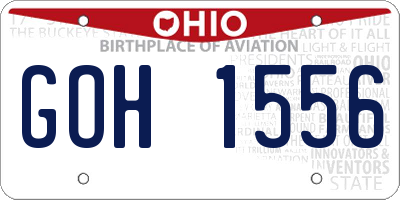 OH license plate GOH1556