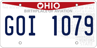 OH license plate GOI1079