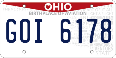OH license plate GOI6178