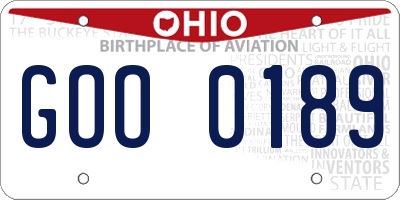 OH license plate GOO0189
