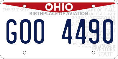 OH license plate GOO4490