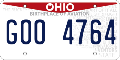 OH license plate GOO4764