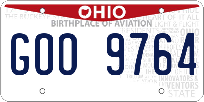 OH license plate GOO9764