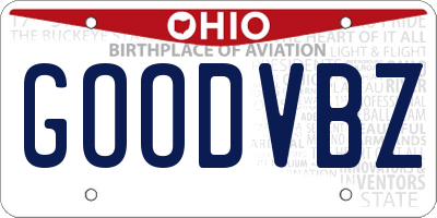 OH license plate GOODVBZ