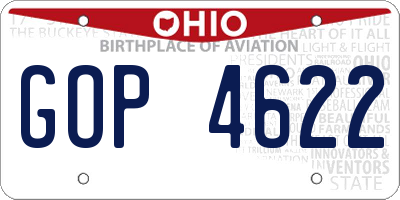 OH license plate GOP4622
