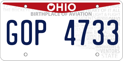 OH license plate GOP4733