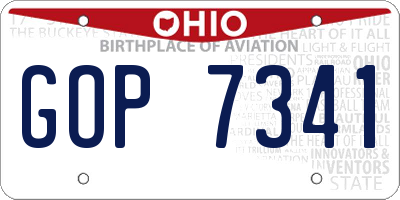 OH license plate GOP7341