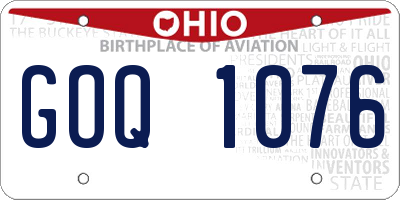 OH license plate GOQ1076