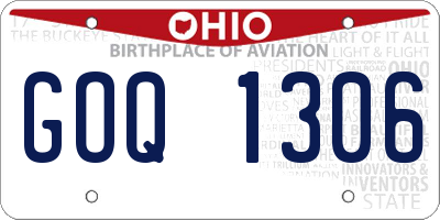 OH license plate GOQ1306