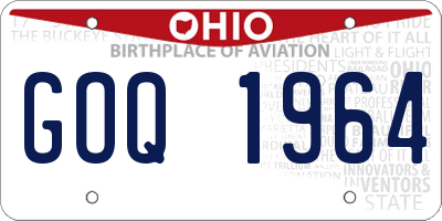 OH license plate GOQ1964