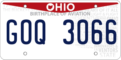OH license plate GOQ3066