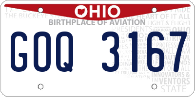OH license plate GOQ3167