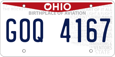 OH license plate GOQ4167