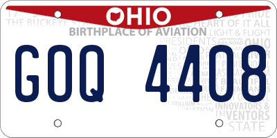 OH license plate GOQ4408