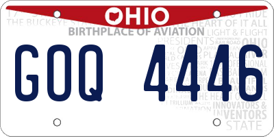 OH license plate GOQ4446