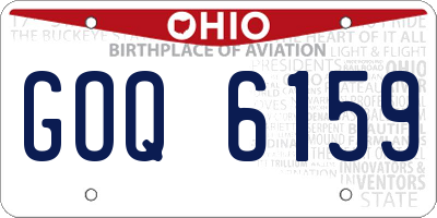 OH license plate GOQ6159