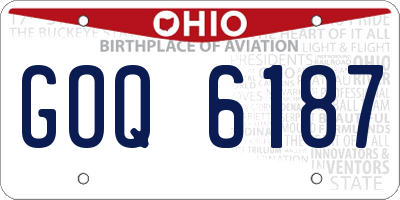 OH license plate GOQ6187