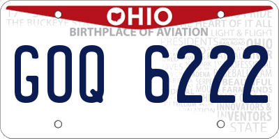 OH license plate GOQ6222