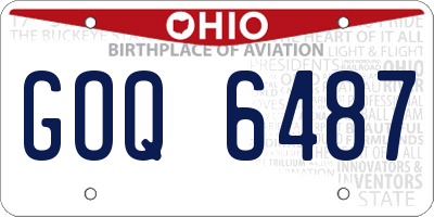 OH license plate GOQ6487