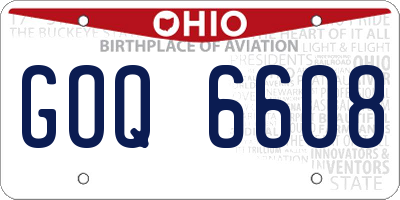 OH license plate GOQ6608
