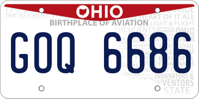 OH license plate GOQ6686