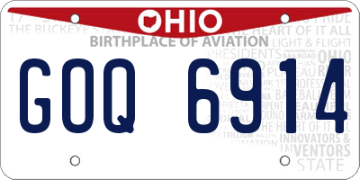 OH license plate GOQ6914