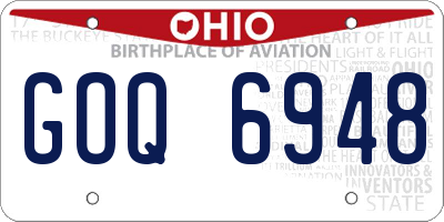 OH license plate GOQ6948