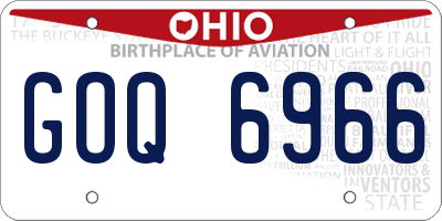 OH license plate GOQ6966