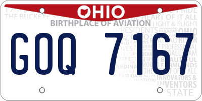 OH license plate GOQ7167