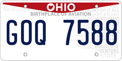OH license plate GOQ7588